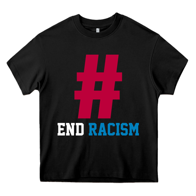 Basic End Racism Resist - Anti Trump Gift Political Heavy Core Tee by artisFamous | Teevron