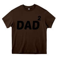 Chocolate Brown dad squared Heavy Core Tee - artisFamous
