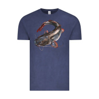 Vintage Denim Catfish Illustrations Vintage Tee - LillyAllenDesigns