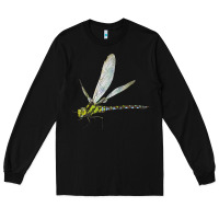 Black Blue And Yellow Dragonfly Long Sleeve Tee - LillyAllenDesigns