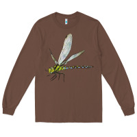 Chestnut Blue And Yellow Dragonfly Long Sleeve Tee - LillyAllenDesigns