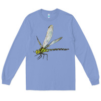 Colony Blue Blue And Yellow Dragonfly Long Sleeve Tee - LillyAllenDesigns