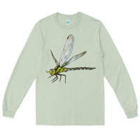 Matcha Blue And Yellow Dragonfly Long Sleeve Tee - LillyAllenDesigns