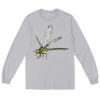 Moon Dust Blue And Yellow Dragonfly Long Sleeve Tee - LillyAllenDesigns