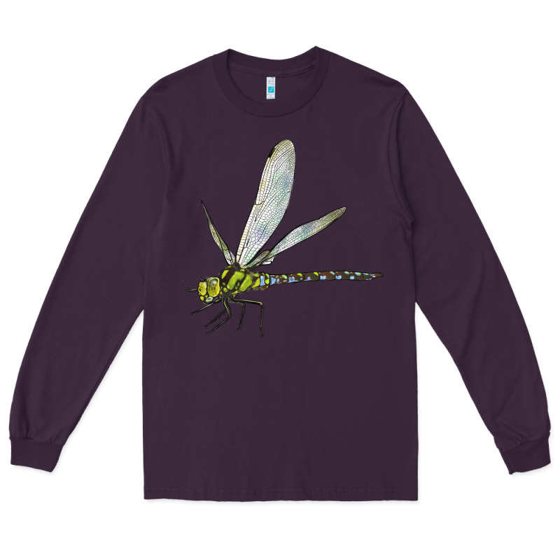Blue And Yellow Dragonfly Long Sleeve Tee by LillyAllenDesigns | Teevron