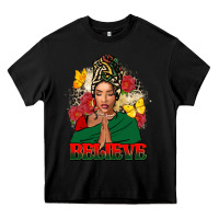 Black believe black woman Heavy Core Tee - FaDigitalArtStudio