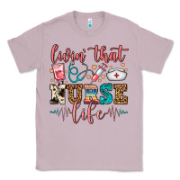 Lilac Livin' That Nurse Life Classic Tee - FaDigitalArtStudio