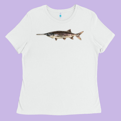 Paddlefish Illustrations, Ladies Tee Designed By Lillyallendesigns