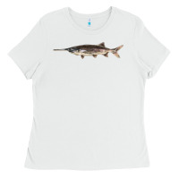 White Paddlefish Illustrations, Ladies Tee - LillyAllenDesigns