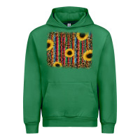 Emerald sunflowers serape leopard Urban Hoodie - RanaPortraitStore