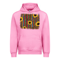 Fuchsia Pink sunflowers serape leopard Urban Hoodie - RanaPortraitStore