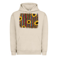 Sunflowers Serape Leopard Urban Hoodie | Teevron
