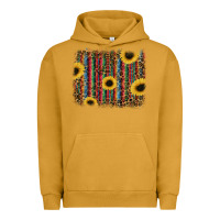 Pigment Peanut Butter sunflowers serape leopard Urban Hoodie - RanaPortraitStore