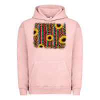Pigment Salmon sunflowers serape leopard Urban Hoodie - RanaPortraitStore