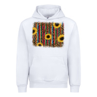 White sunflowers serape leopard Urban Hoodie - RanaPortraitStore