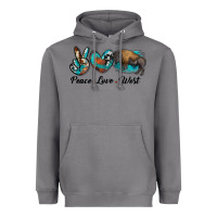 Storm peace love west bison Heavyweight Hoodie - RanaPortraitStore
