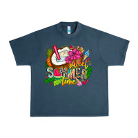 Midnight Navy summer time Urban Heavy Tee - CowhideDigitalArt