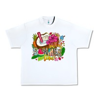 White summer time Urban Heavy Tee - CowhideDigitalArt