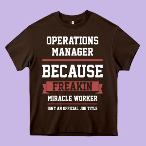 Operations Manager - Cool Gift Job Heavy Core Tee Designed By Artisfamous