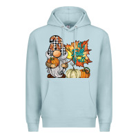 Blue Mist it's fall y'all gnome Premium Hoodie - BarkalooDesign