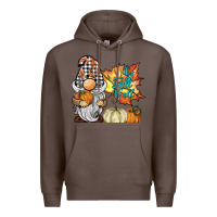 Coffee it's fall y'all gnome Premium Hoodie - BarkalooDesign