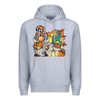Heather Grey it's fall y'all gnome Premium Hoodie - BarkalooDesign