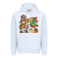 White it's fall y'all gnome Premium Hoodie - BarkalooDesign