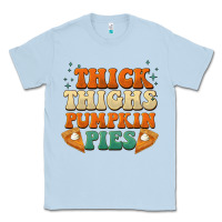 Dusty Blue thick thighs pumpkin pies Classic Tee - BarkalooDesign