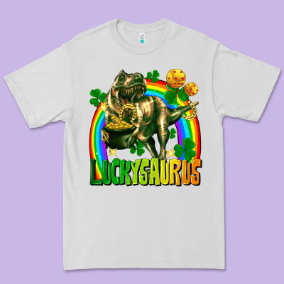 Luckysaurus Premium Tee Designed By Fadigitalartstudio