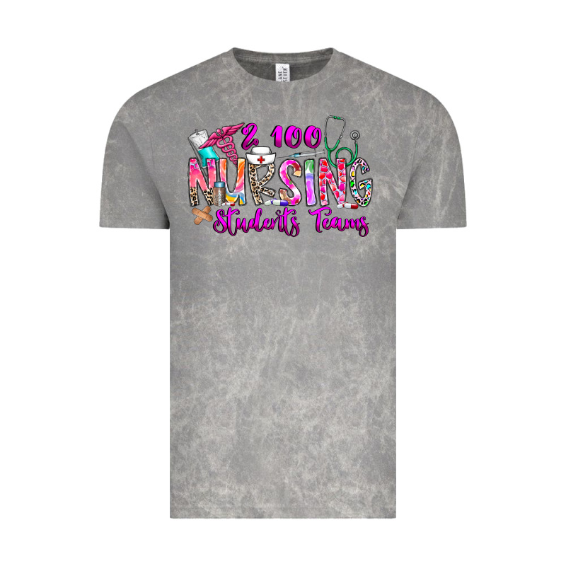 100 Nursing Students Teams Vintage Tee by CowhideDigitalArt | Teevron