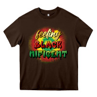 Chocolate Brown Feeling blacknificent Heavy Core Tee - FaDigitalArtStudio