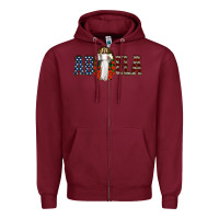 Burgundy abuela jesus christ Zipper Hoodie - Jasminsmagicworld