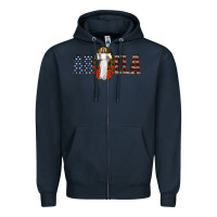 Navy abuela jesus christ Zipper Hoodie - Jasminsmagicworld