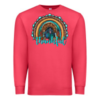 Cardinal western thanksgiving rainbow with turkey Premium Sweatshirt - RanaPortraitStore