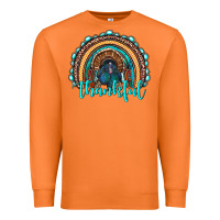 Carrot western thanksgiving rainbow with turkey Premium Sweatshirt - RanaPortraitStore