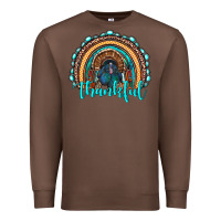 Chestnut western thanksgiving rainbow with turkey Premium Sweatshirt - RanaPortraitStore