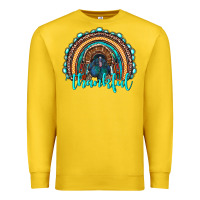 Lemon western thanksgiving rainbow with turkey Premium Sweatshirt - RanaPortraitStore