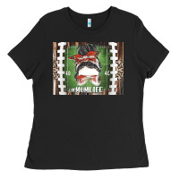 American Football Mom Life Ladies Tee | Teevron