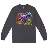 Smoke mardi gras monster truck Long Sleeve Tee - RacoonDesign