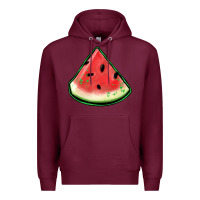 Burgundy watermelon sliece Premium Hoodie - Jasminsmagicworld