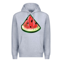 Heather Grey watermelon sliece Premium Hoodie - Jasminsmagicworld