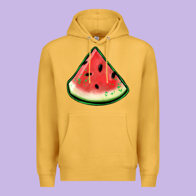 Watermelon Sliece Premium Hoodie Designed By Jasminsmagicworld