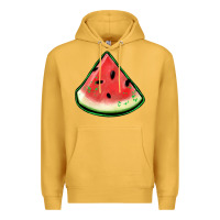 Mustard watermelon sliece Premium Hoodie - Jasminsmagicworld
