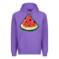 Purple watermelon sliece Premium Hoodie - Jasminsmagicworld