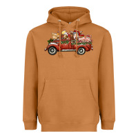 Meerkat christmas truck with farm animals Heavyweight Hoodie - RanaPortraitStore