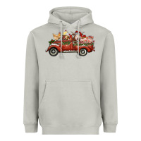 Moon Dust christmas truck with farm animals Heavyweight Hoodie - RanaPortraitStore