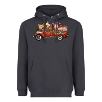 Smoke christmas truck with farm animals Heavyweight Hoodie - RanaPortraitStore