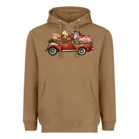 Toasted Coconut christmas truck with farm animals Heavyweight Hoodie - RanaPortraitStore