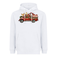 White christmas truck with farm animals Heavyweight Hoodie - RanaPortraitStore