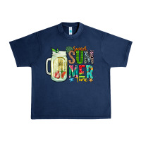 Navy sweet summer time Urban Heavy Tee - CowhideDigitalArt